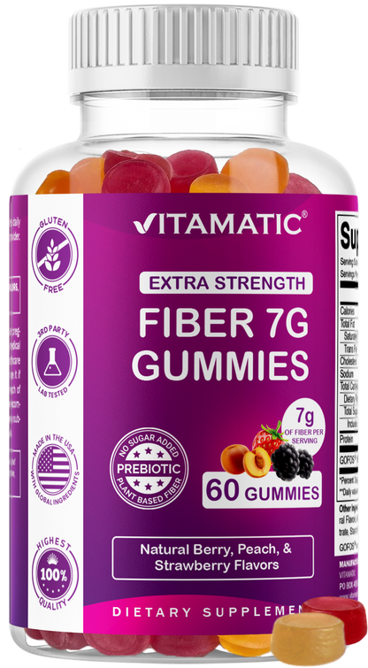 Vitamatic Fiber 7G per Serving, 60 Gummies