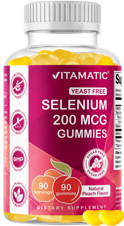 Vitamatic Sugar-Free Selenium 200 mcg, 90 Gummies