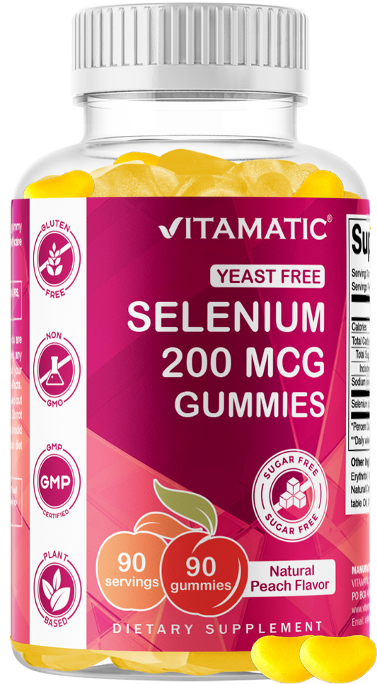 Vitamatic Sugar-Free Selenium 200 mcg, 90 Gummies