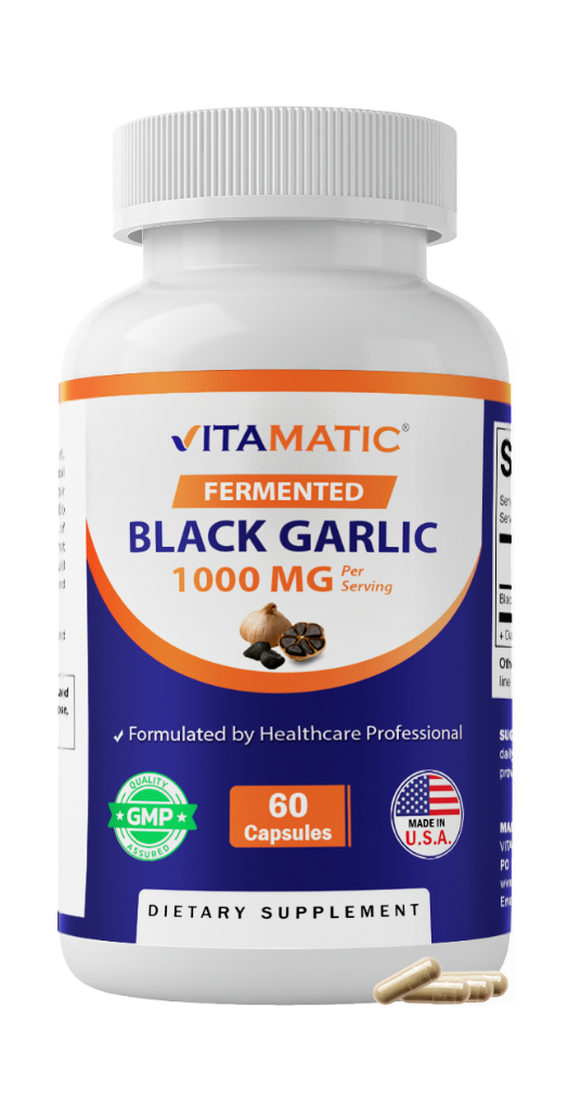 Fermented Black Garlic Extract 1000 mg 60 Capsules