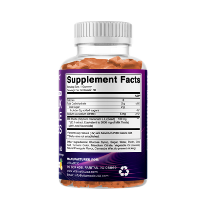 Milk Thistle Gummies 3000mg - 60 Gummies