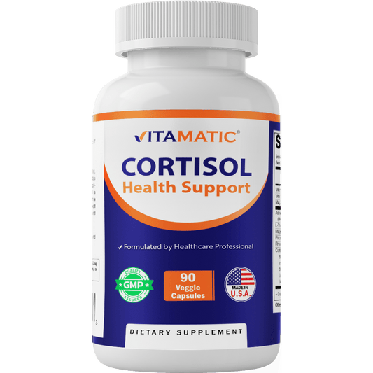 Cortisol Health Support - 90 Veggie Capsules- Made with Adaptogenic Blend with Ashwagandha, Rhodiola, Magnolia, L-Theanine, Phosphatidylserine