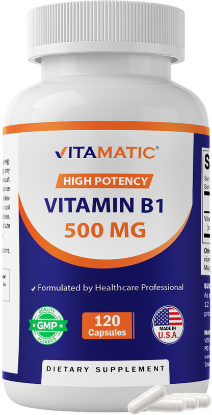 Vitamin B1 (Thiamine) 500mg - 120 Capsule