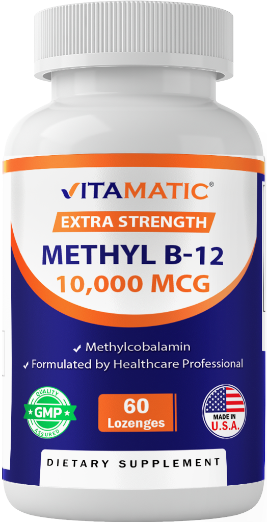 Methyl B12 (Methyl-cobalamin) 10,000 mcg - 60 Lozenges