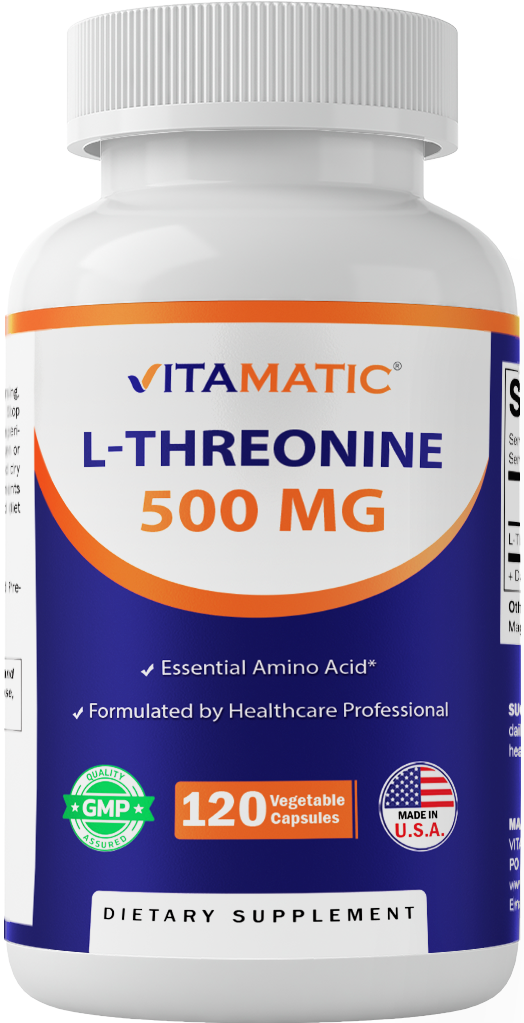 L-Threonine 500 mg - 120 Vegetable Capsules