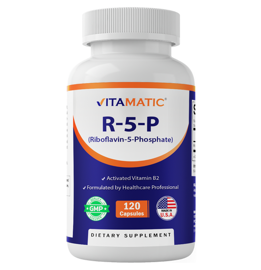 R-5-P Riboflavin-5-Phosphate (Vitamin B2) 50 mg | 120 Capsules