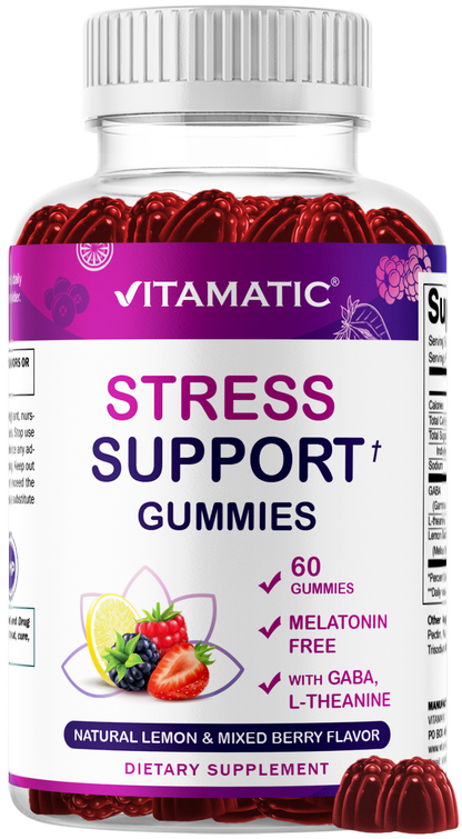 Stress Relief Gummies with GABA + L-Theanine