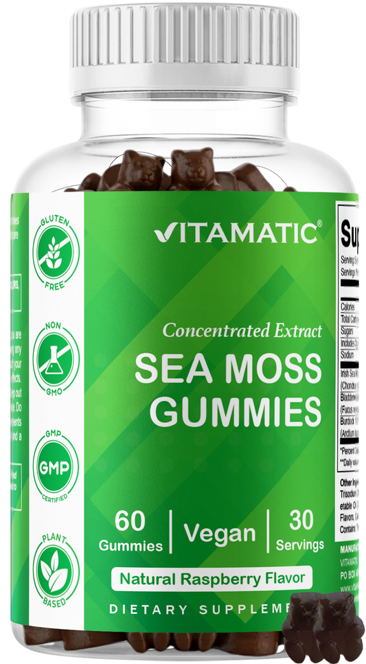 Vitamatic Irish Sea Moss Vegan Gummies, 60 Gummies