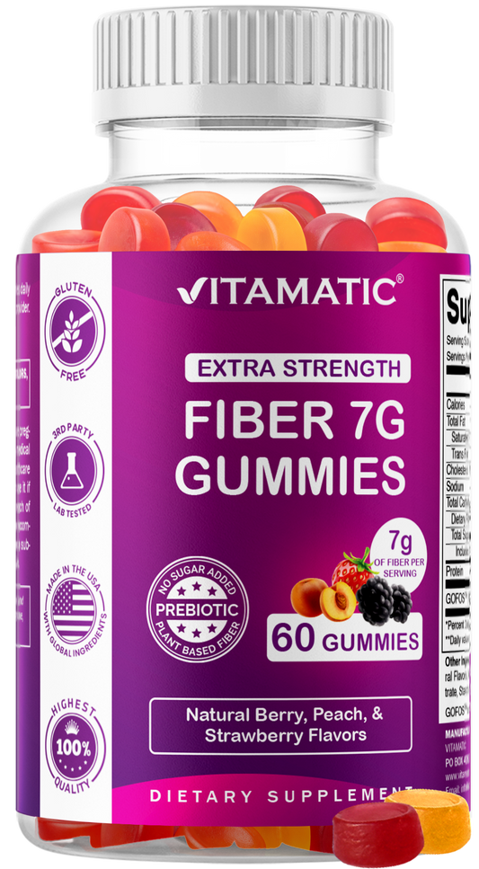 Vitamatic Fiber 7G per Serving, 60 Gummies
