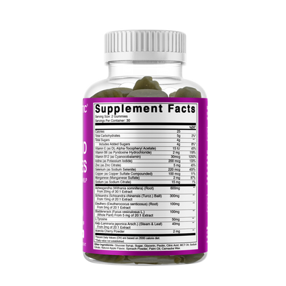 Thyroid Support with Kelp & Iodine - 60 Gummies