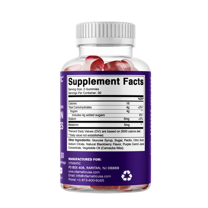 Melatonin 5 mg 60 Vegan Gummies