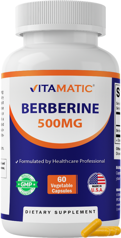 Berberine 500mg - 60 Vegetable Capsules