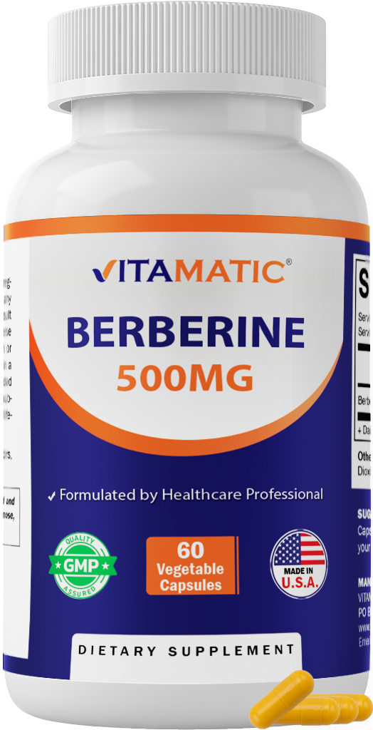 Berberine 500mg - 60 Vegetable Capsules