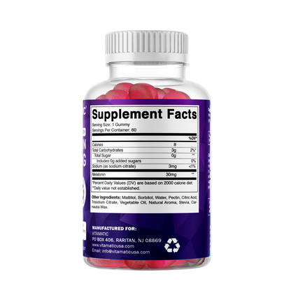 Sugar Free Melatonin 30mg - 60 Gummies