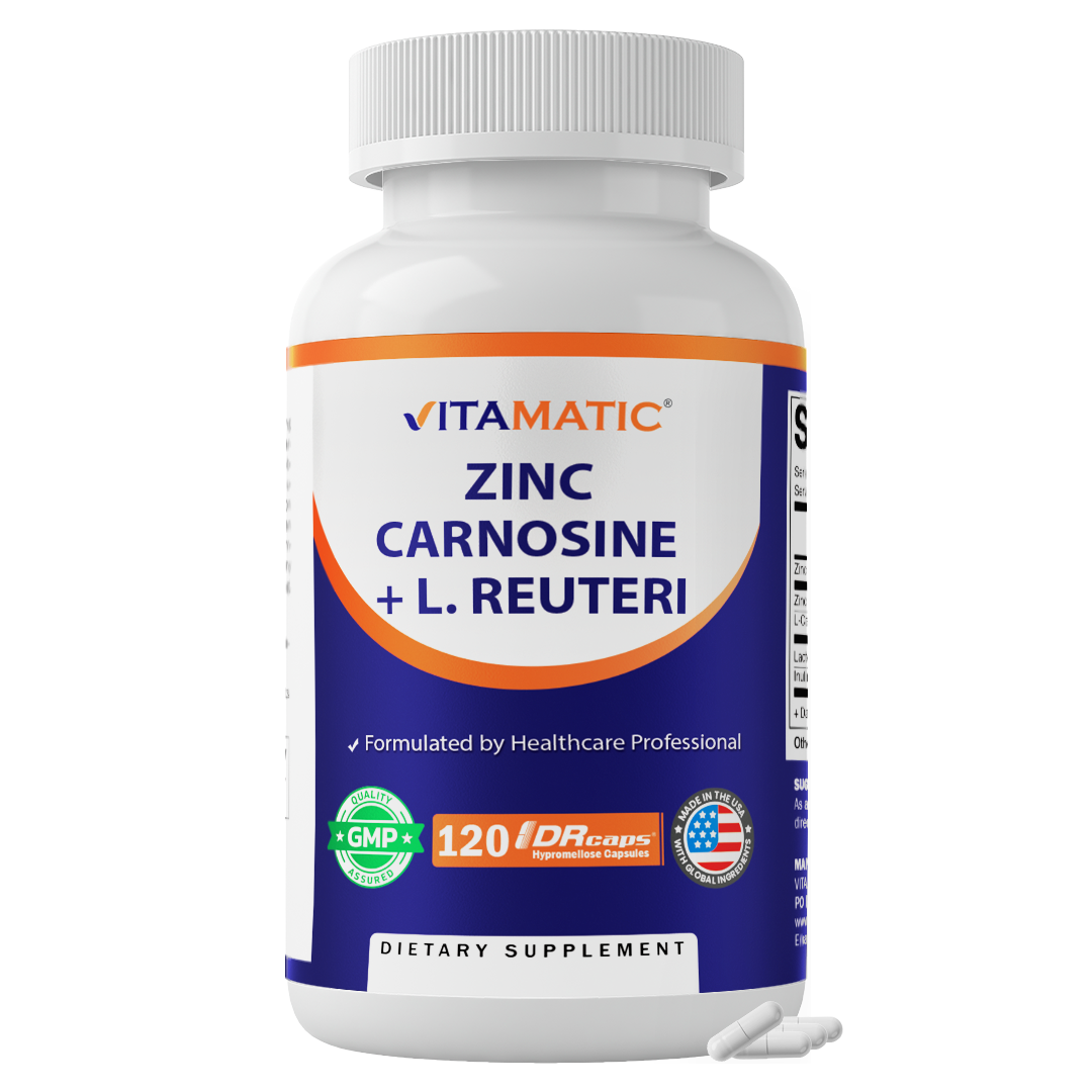 Zinc Carnosine + L. Reuteri 10B CFU Capsules