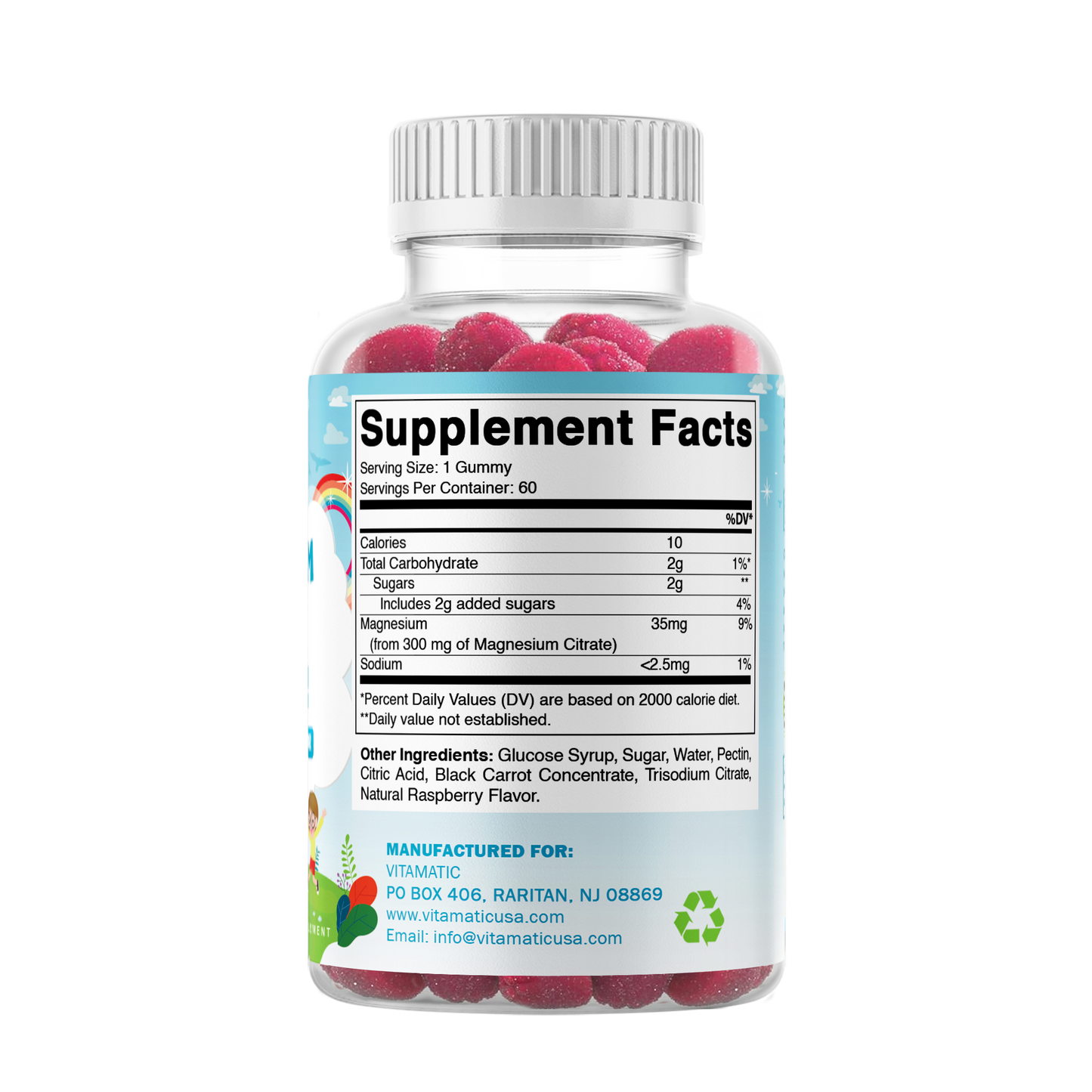 Kids Magnesium 35mg 60 Gummies