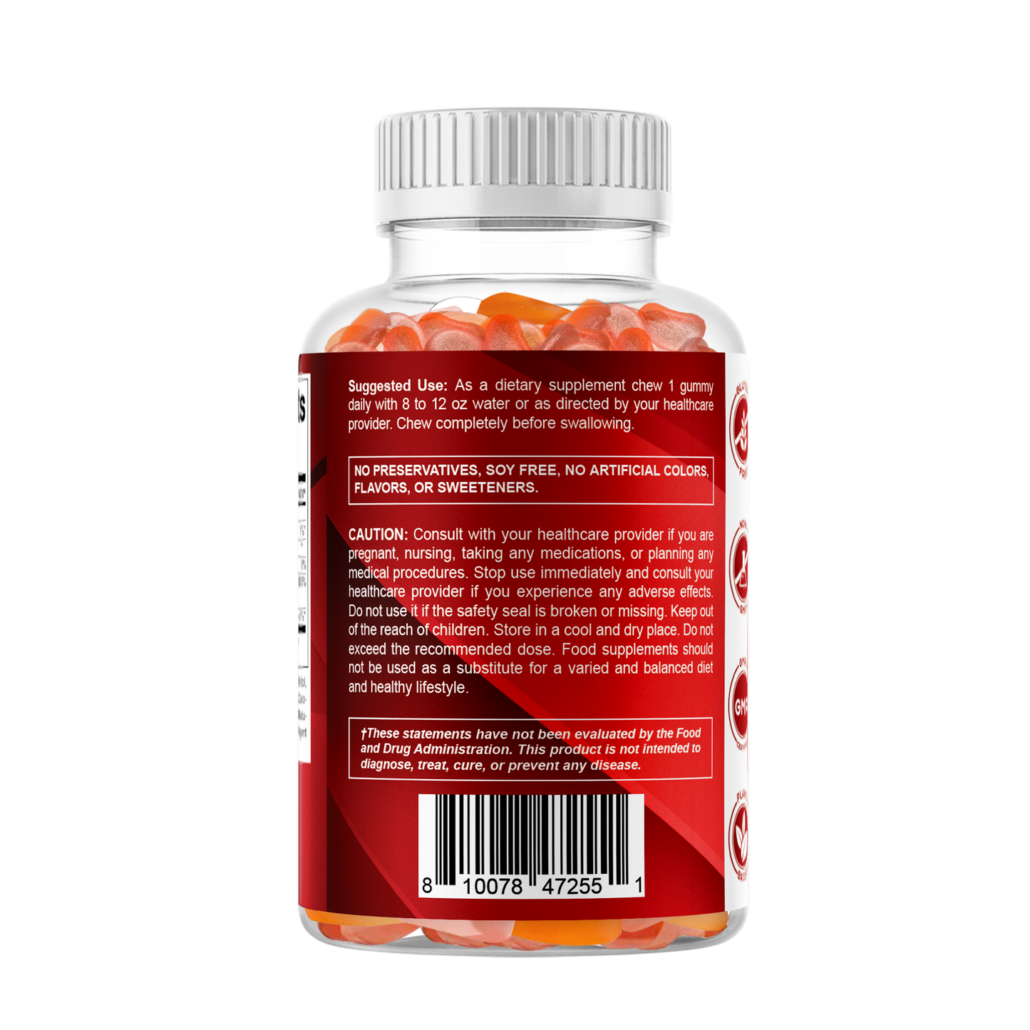 Sugar Free Vitamin A 25000 IU - 120 Gummies