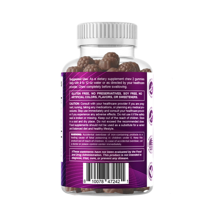 Iron 65mg with Vitamin C - 60 Gummies