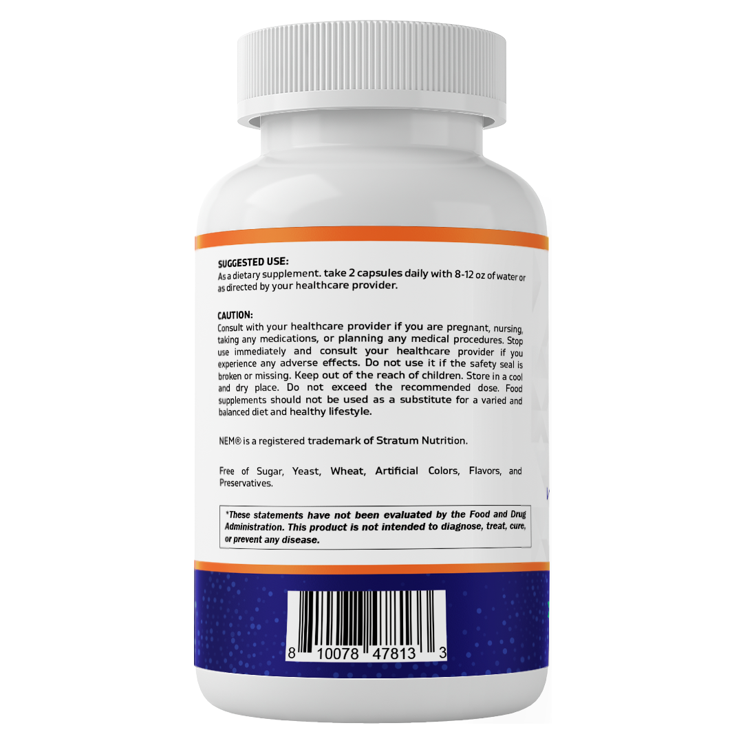Eggshell Membrane (NEM) with Turmeric Extract | 1000 mg Per Serving | 120 Vegetarian Capsules | Non-GMO | Made in USA