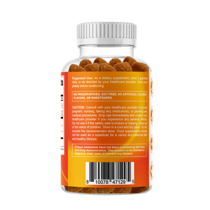 Turmeric Ginger with Black Pepper - 60 Vegan Gummies