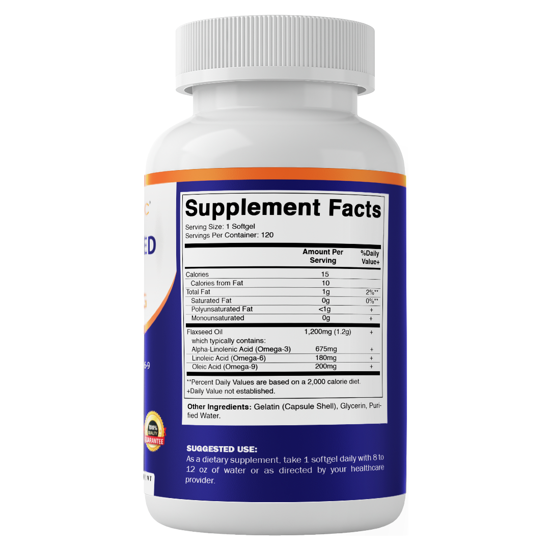 Flaxseed Oil 1200 mg 120 Softgels