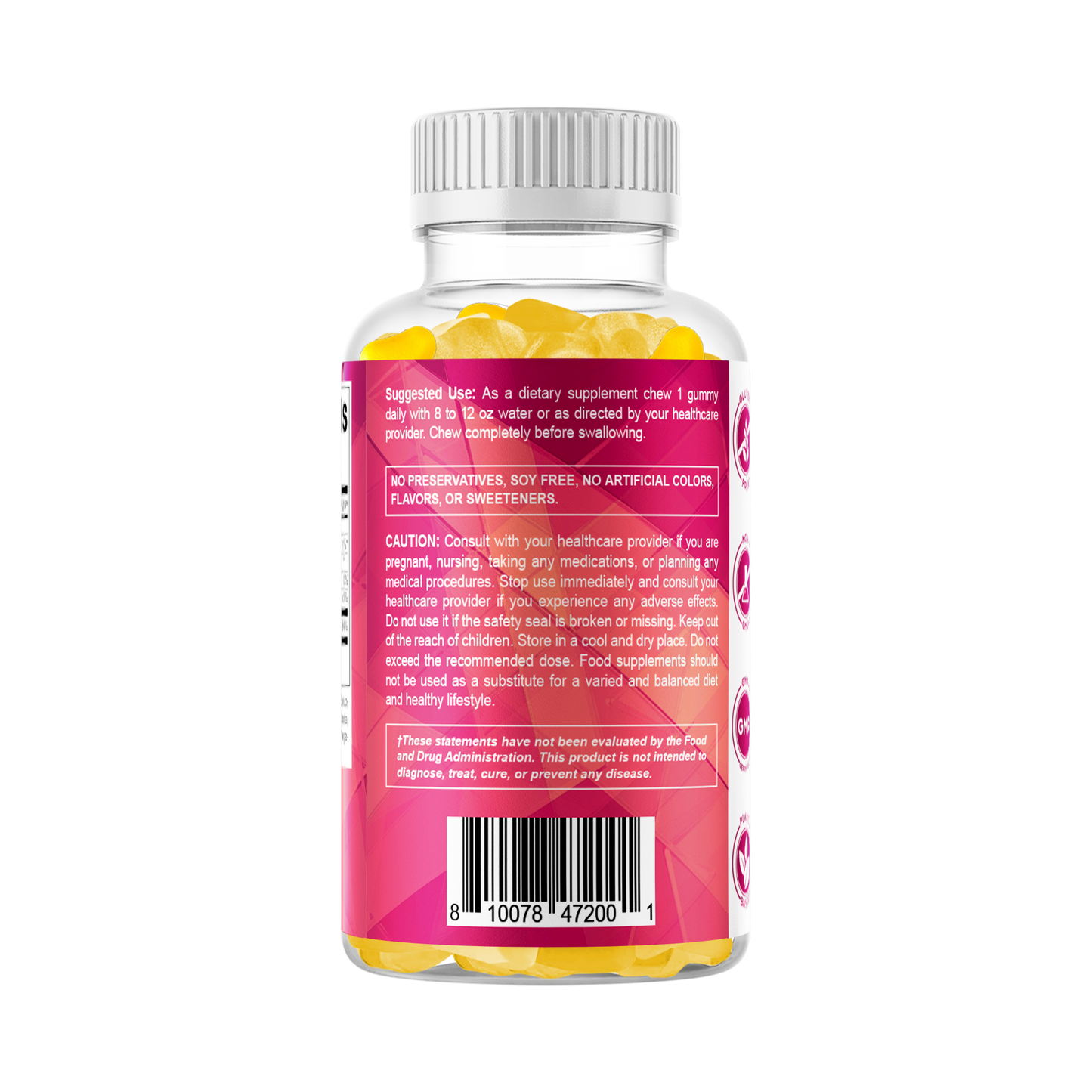 Sugar Free Yeast Free Selenium 200 mcg - 90 Gummies