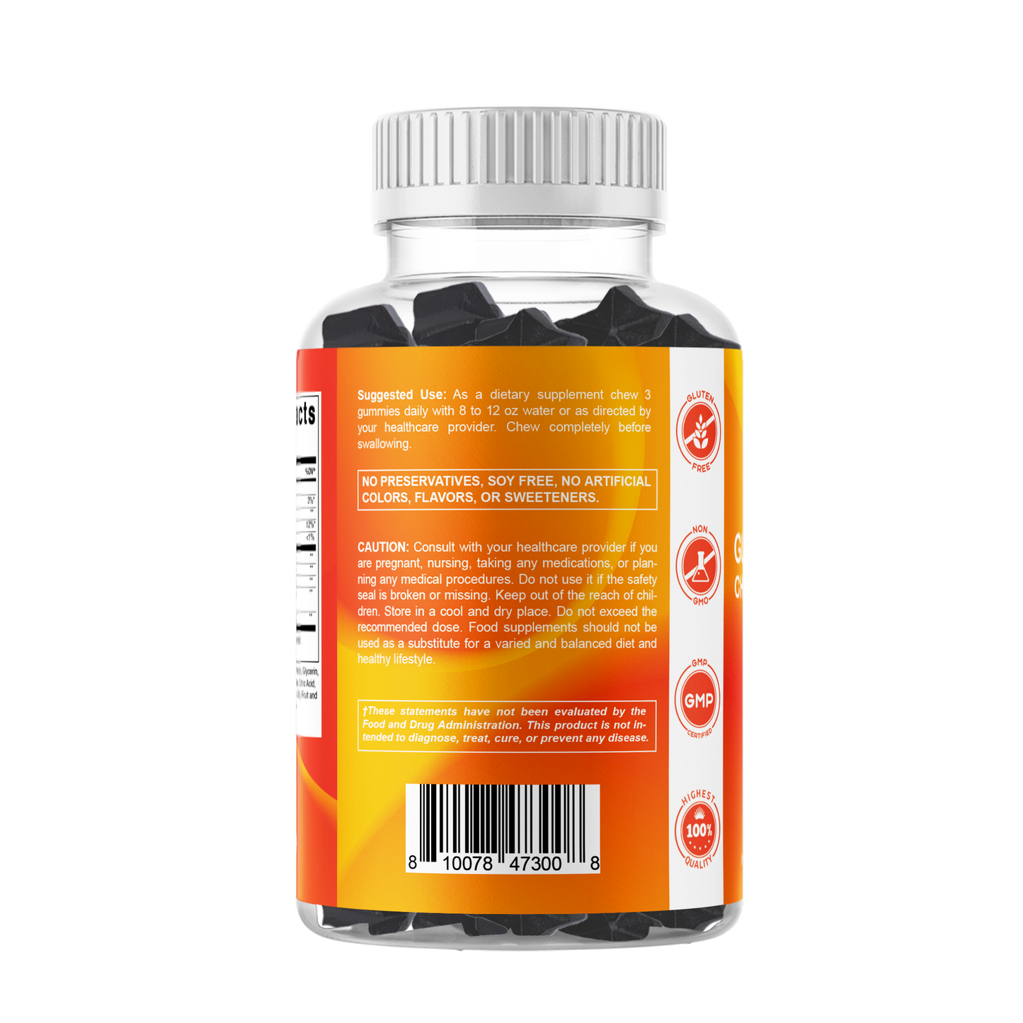 Glucosamine Chondroitin MSM Boswellia Turmeric 60 Gummies