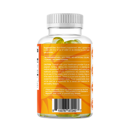 Sugar Free Vitamin D3 50000 IU Pectin Based - 60 Gummies