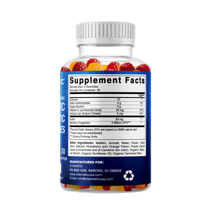 Sugar Free Probiotic 5 Billion - 60 Vegan Gummies