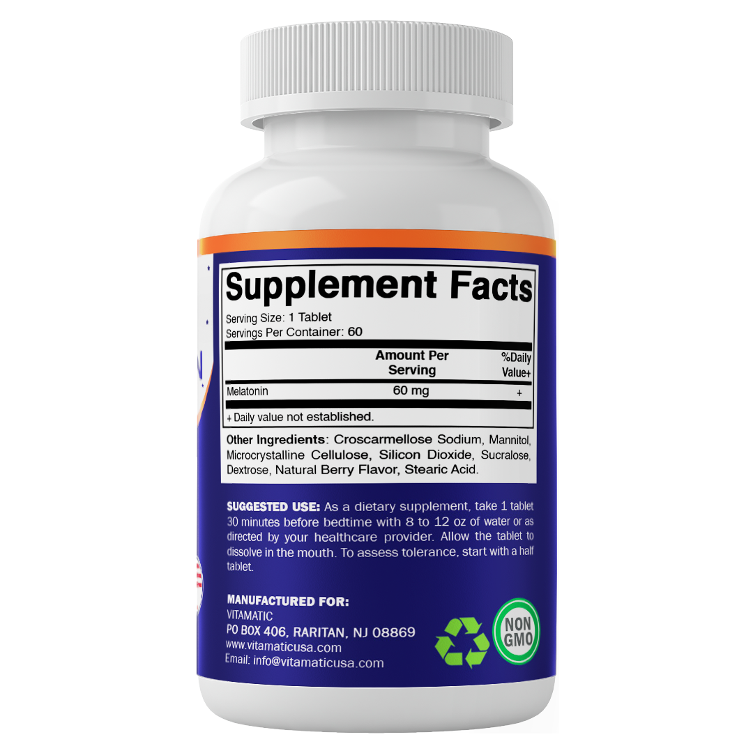 Melatonin 60mg - 60 Fast Dissolve Tablets