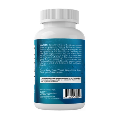 Marine Collagen Complex Type I – 2000 mg per Serving with Hyaluronic Acid, Vitamin C, Biotin, B6 & B12 – 180 Capsules