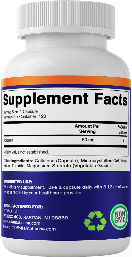 Apigenin 50mg 120 Vegetarian Capsules