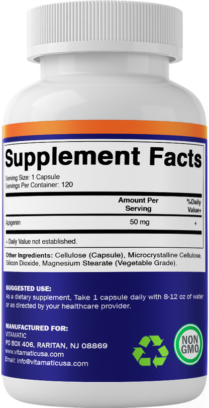Apigenin 50mg 120 Vegetarian Capsules