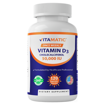 Vitamin D3 50,000 IU (1250 mcg) Capsules