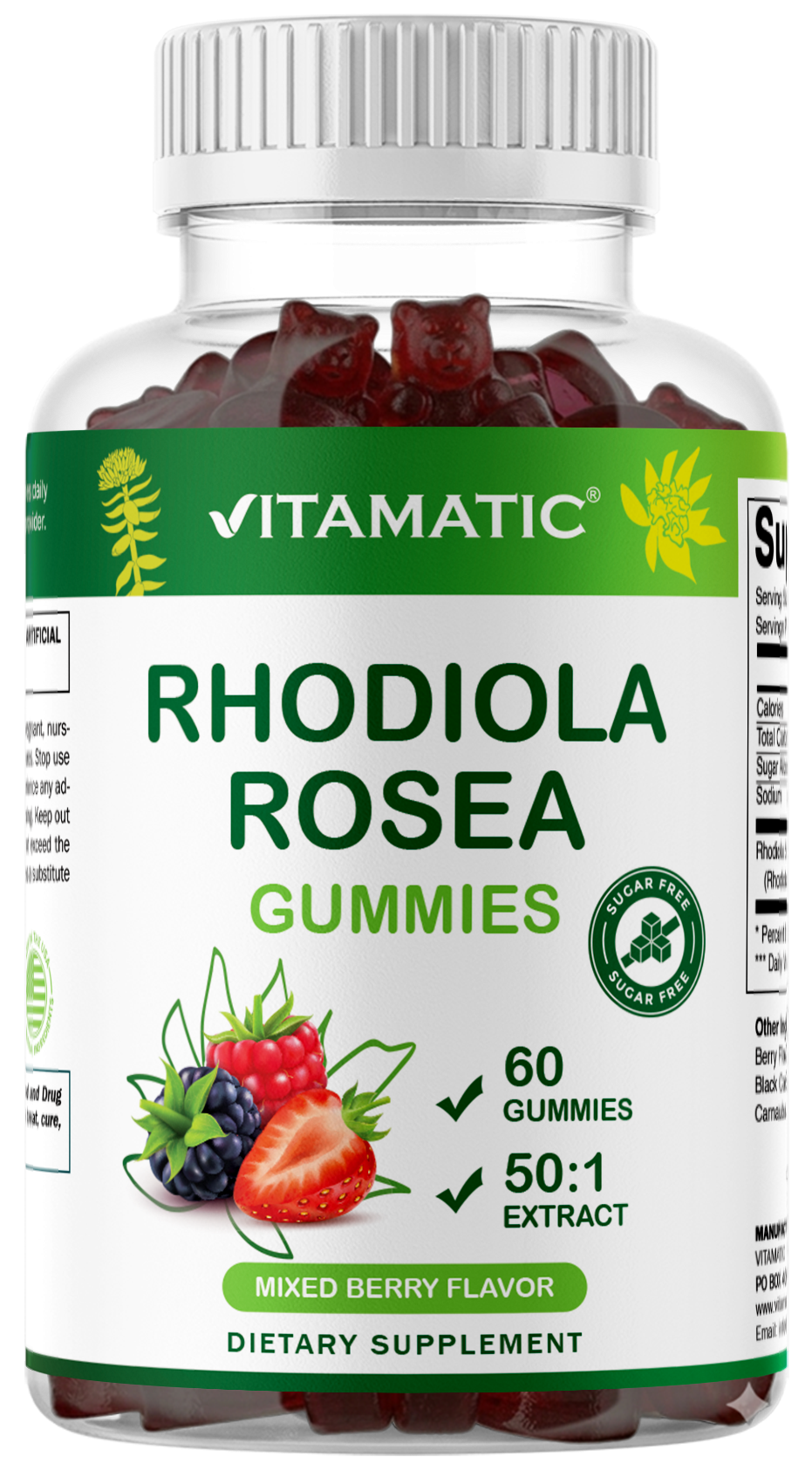Sugar Free Rhodiola Gummies