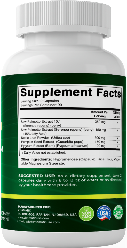 Saw Palmetto Extract for Men & Women 180 Veg Capsules