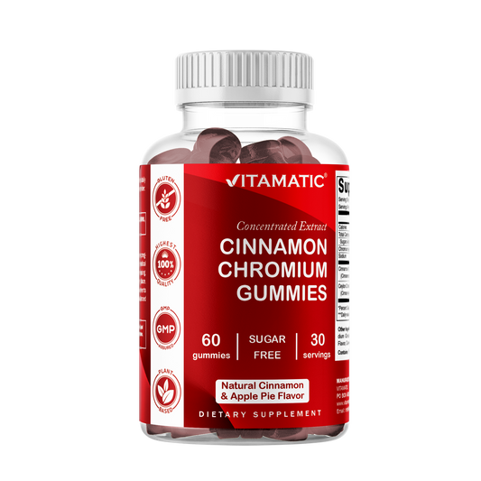 Sugar Free Cinnamon + Chromium, 60 Gummies