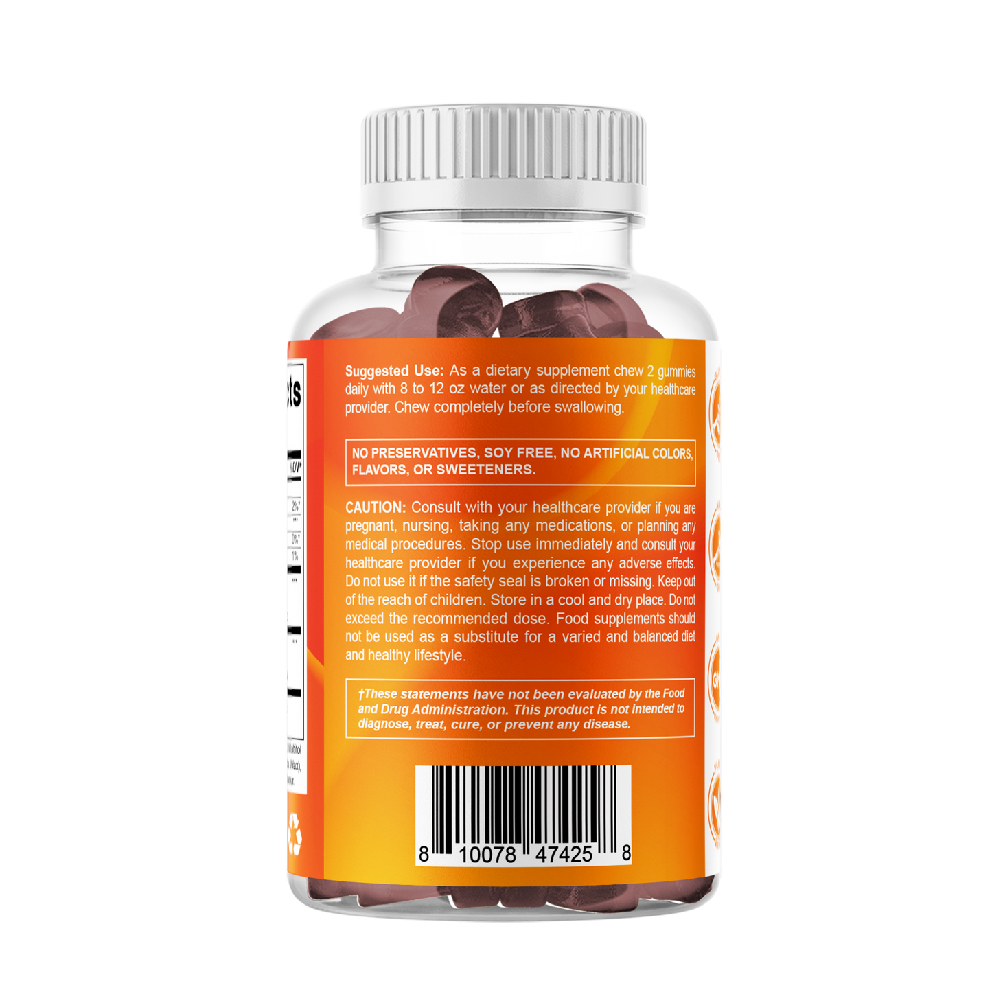Sugar Free Pumpkin Seed 20:1 extract Gummies - Made with Saw Palmetto - Natural Raspberry Flavor - 60 Count