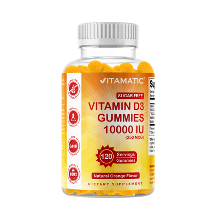 Sugar-Free Vitamin D3 10000 IU, 120 Gummies