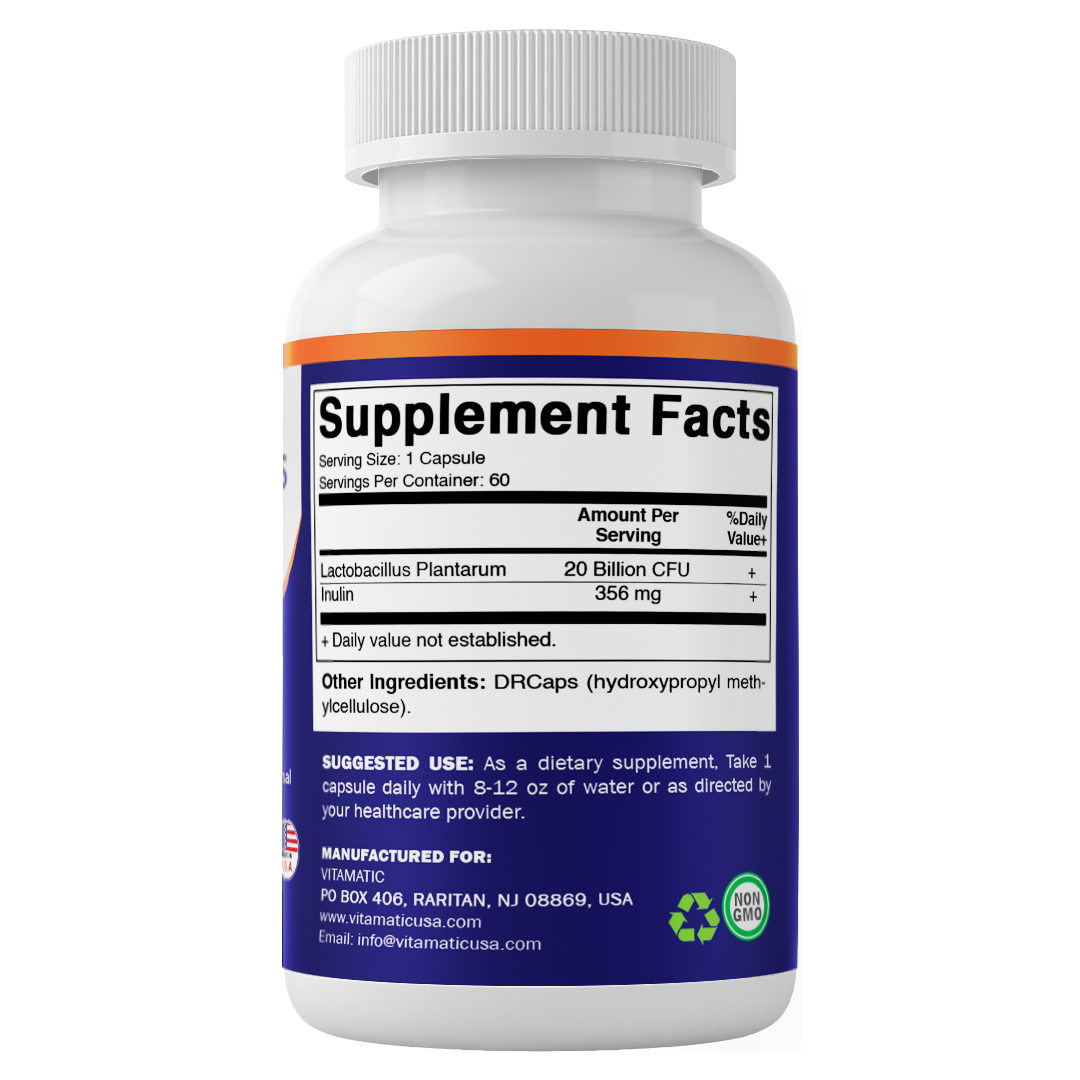 Lactobacillus Plantarum 20 Billion - 60 DR Capsule