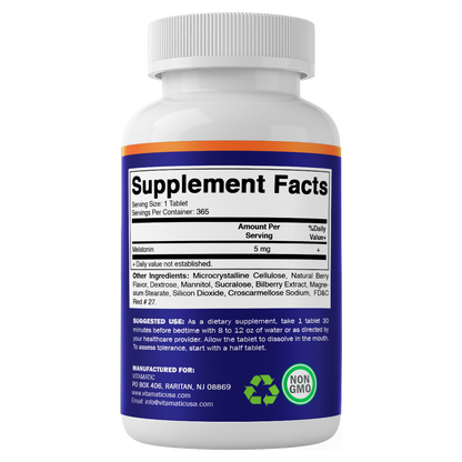 Melatonin 5 mg - 365 Fast Dissolve Tablets