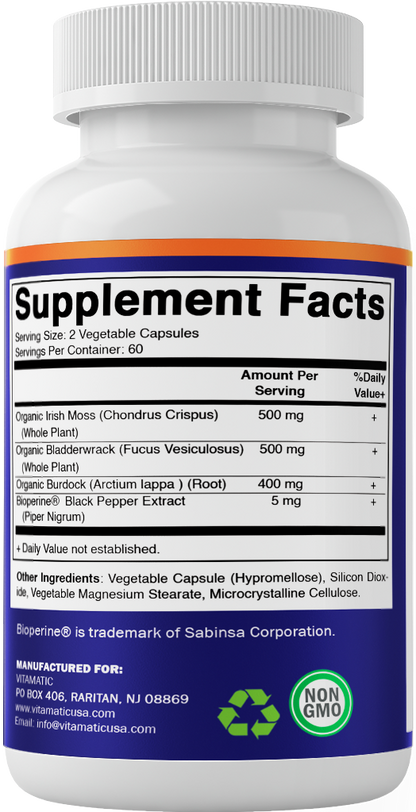 Irish Sea Moss - 60 Vegetable Capsules