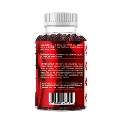 Tart Cherry with Celery Seed 4000 mg - 60 Vegan Gummies
