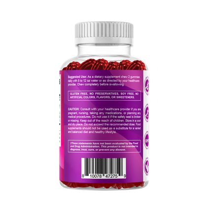 Vitamin B6 100mg - Strawberry Flavor - 60 Gummies