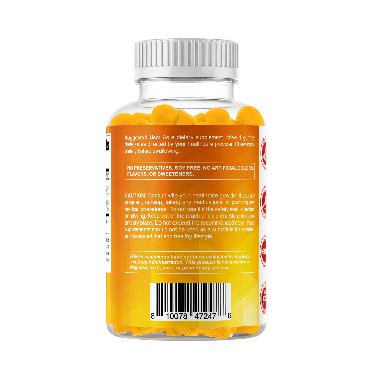 Sugar Free Vitamin D3 10000 IU 120 Gummies