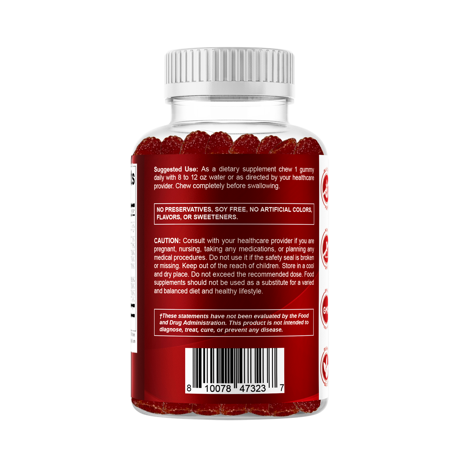 Vitamatic B-Complex with Vitamin C, 60 Gummies