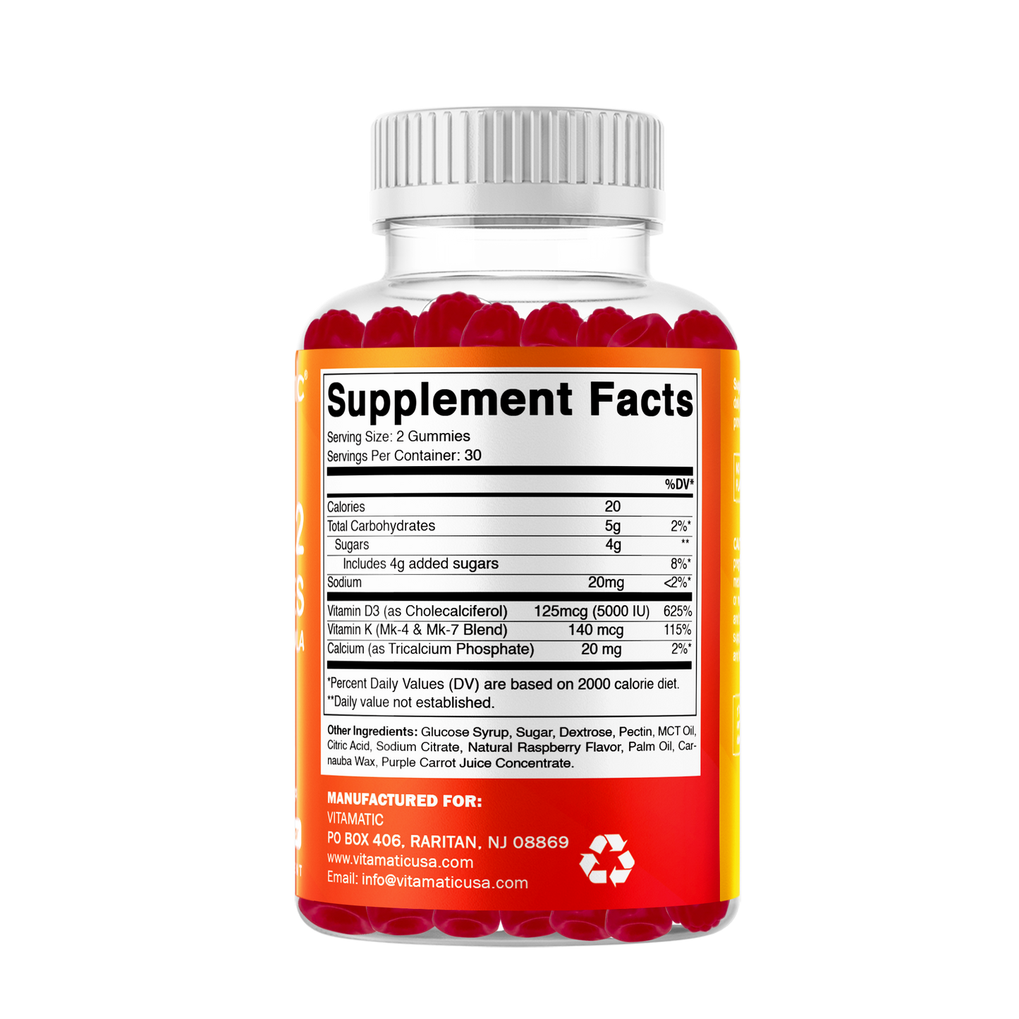 D3 K2 60 Gummies