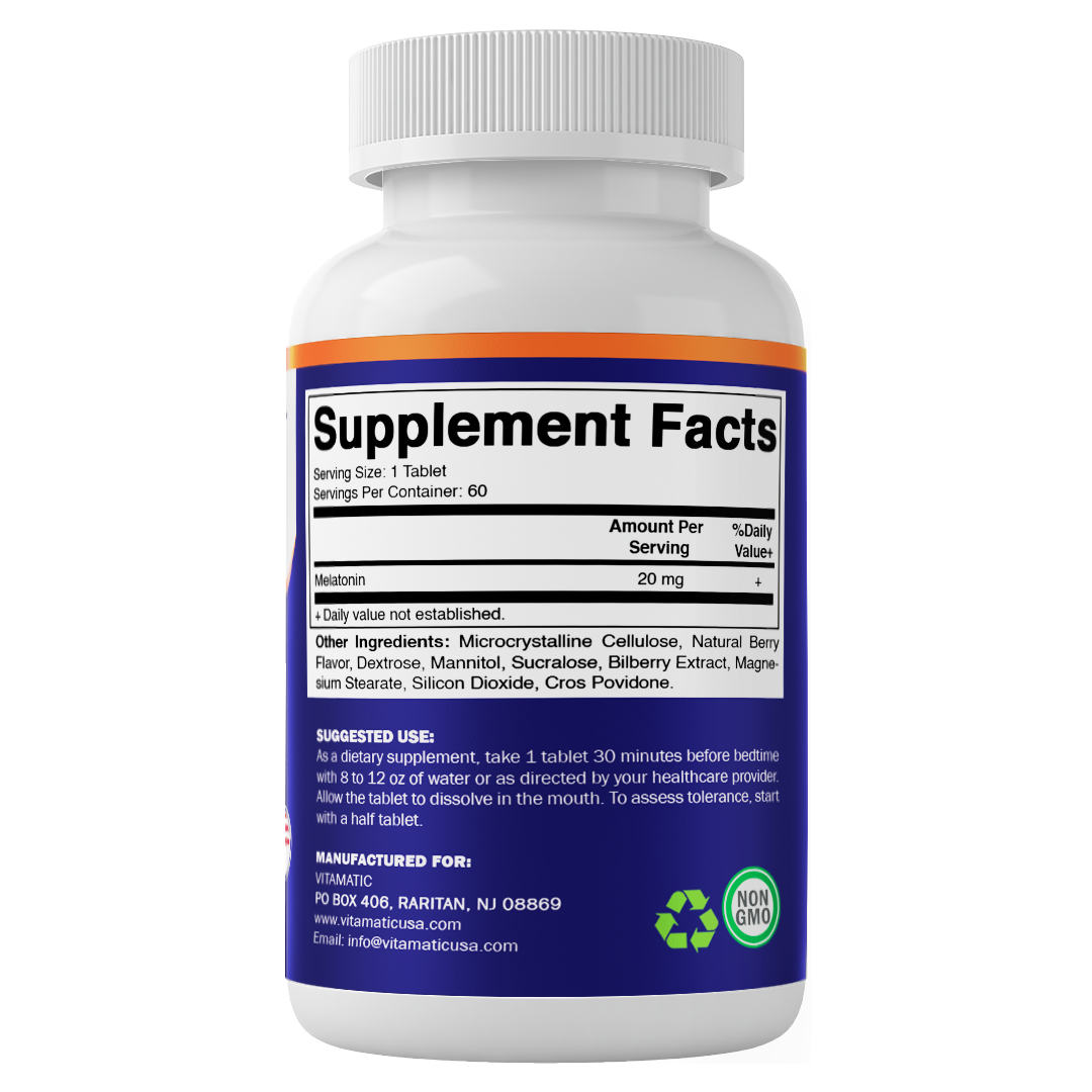 Melatonin 20mg 60 Tablets