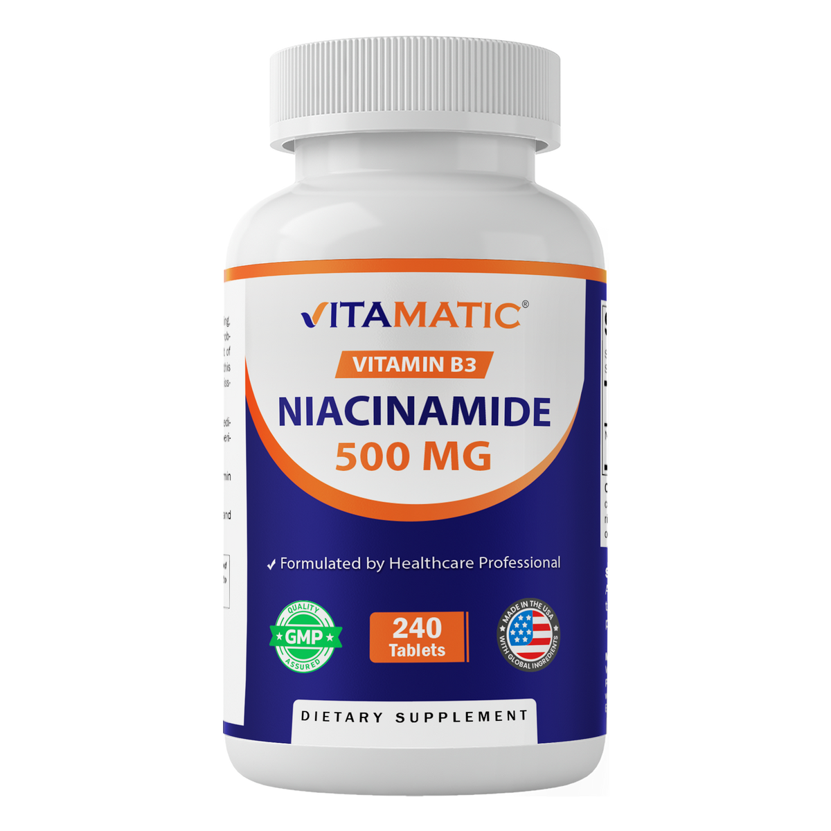 Niacinamide 500mg Vitamin B3, 240 Tablets