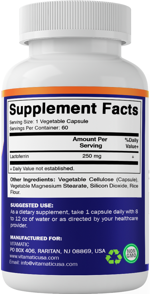 Lactoferrin 250 mg 60 Vegetable Capsules
